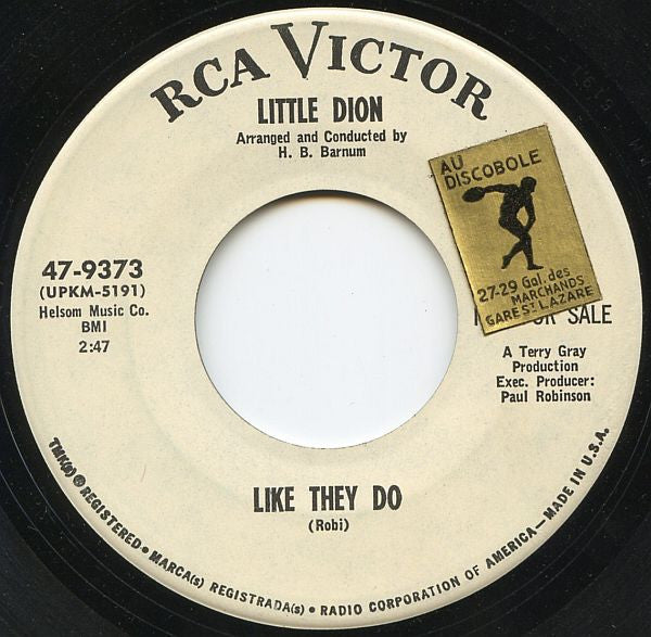 Little Dion : Little Sister / Like They Do (7", Single, Promo)