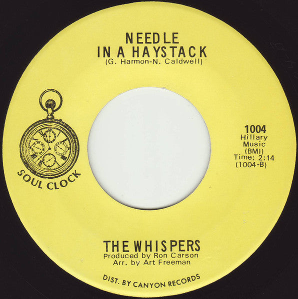 The Whispers : Seems Like I Gotta Do Wrong / Needle In A Haystack (7", Mono)