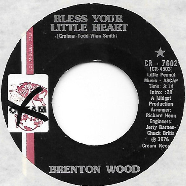 Brenton Wood : All That Jazz / Bless Your Little Heart (7")