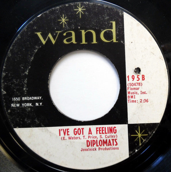 The Diplomats (2) : Love Ain't What It Used To Be / I've Got A Feeling (7", Single)