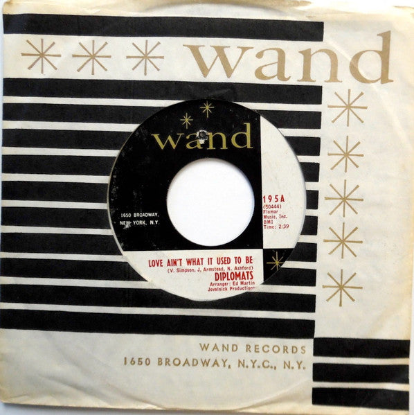 The Diplomats (2) : Love Ain't What It Used To Be / I've Got A Feeling (7", Single)