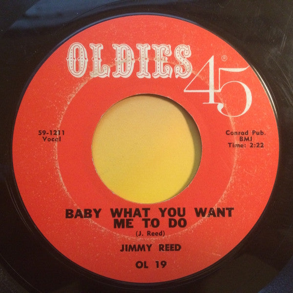 Jimmy Reed : Baby What You Want Me To Do / Caress Me Baby (7", Single, RE)