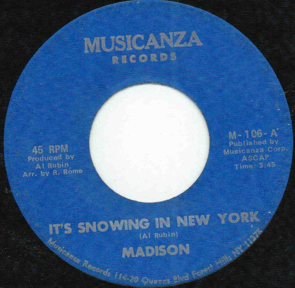 Madison (11) : It's Snowing In New York (7")