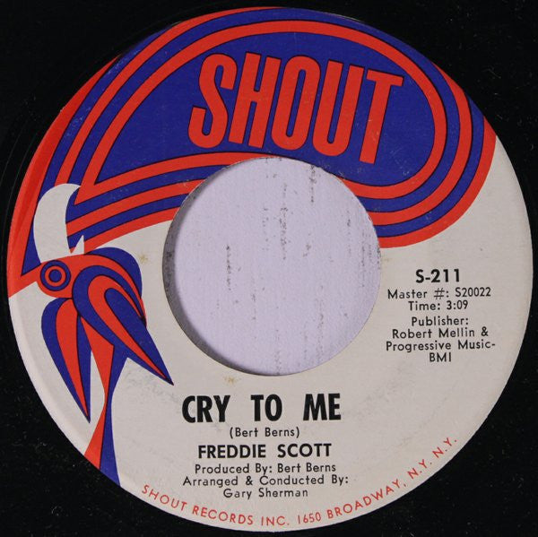 Freddie Scott (2) : Cry To Me / No One Could Ever Love You (7", Single)