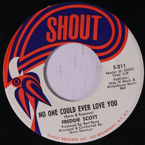 Freddie Scott (2) : Cry To Me / No One Could Ever Love You (7", Single)