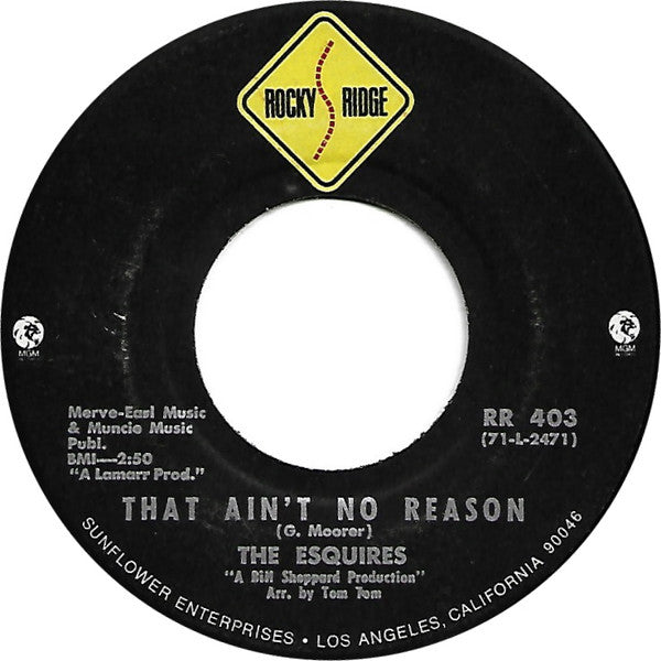 The Esquires : Dancin' A Hole In The World (7")