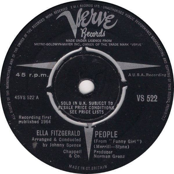 Ella Fitzgerald : People (7", Single)