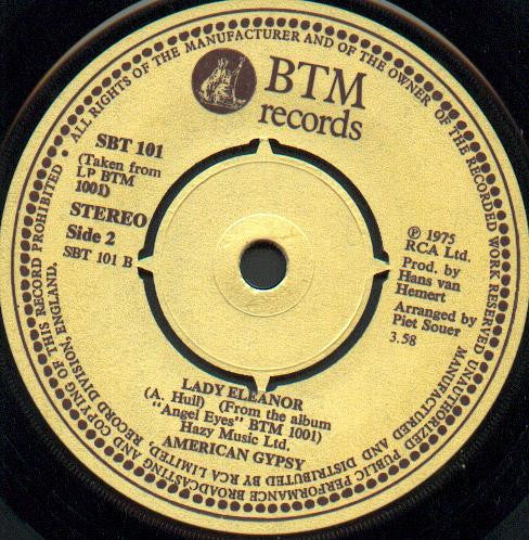 American Gypsy : Angel Eyes (7", Single)