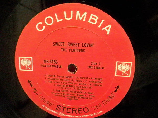 The Platters : Sweet, Sweet Lovin' (LP, Album)