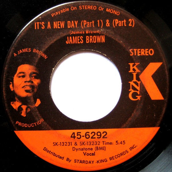 James Brown : It's A New Day (7", Single)