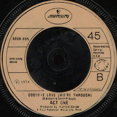 Act 1 : Tom The Peeper (7", Single, RE)