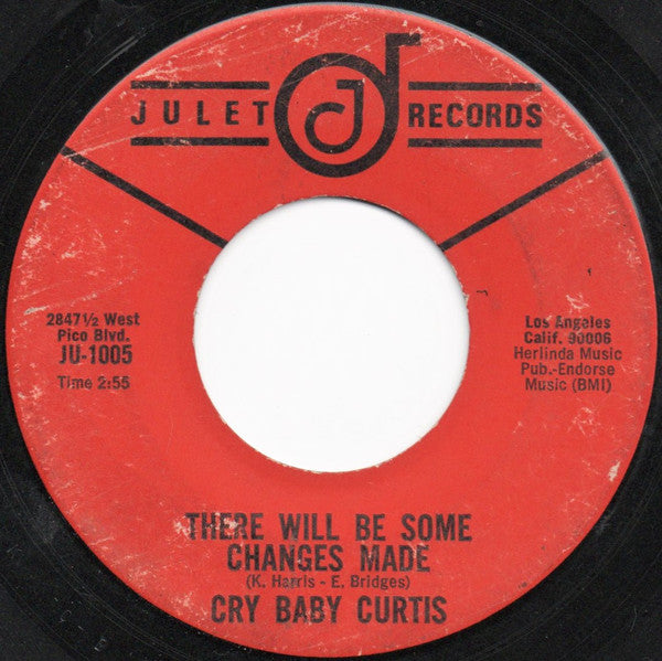 Cry Baby Curtis : Don't Just Stand There (7")