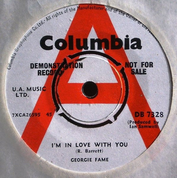 Georgie Fame : I'm In Love With You (7", Promo)