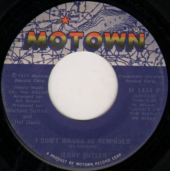 Jerry Butler : I Wanna Do It To You / I Don't Wanna Be Reminded (7", Mon)