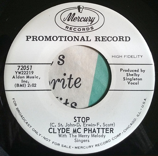 Clyde McPhatter : The Best Man Cried (7", Promo)