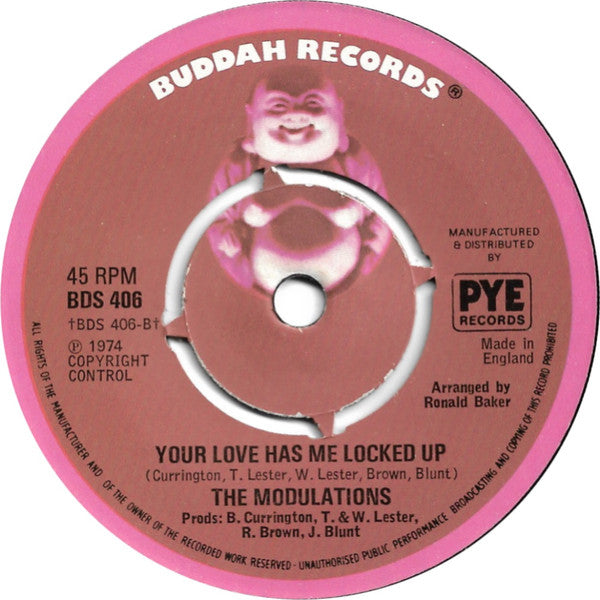 The Modulations : I Can't Fight Your Love / Your Love Has Me Locked Up (7", Single, Pus)