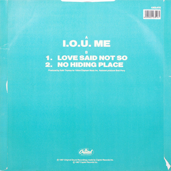 Bebe & Cece Winans : I.O.U. Me (12", Single)