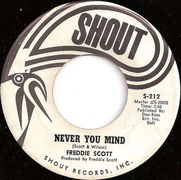 Freddie Scott (2) : Am I Grooving You / Never You Mind (7", Single, Promo)