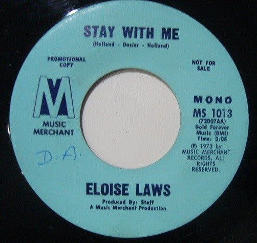 Eloise Laws : Love Factory (7", Promo, Unofficial, Vin)