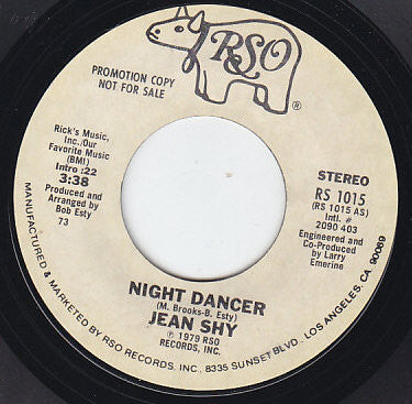 Jean Shy : Night Dancer (7", Mono, Promo)