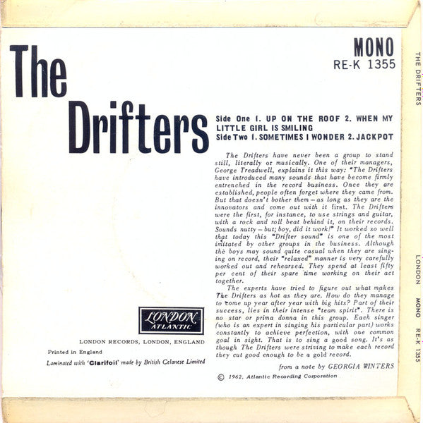 The Drifters : The Drifters' Greatest Hits (7", EP, Mono)