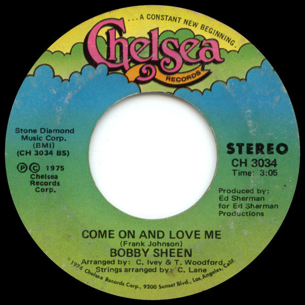 Bobby Sheen : Love Stealing / Come On And Love Me (7", Single)