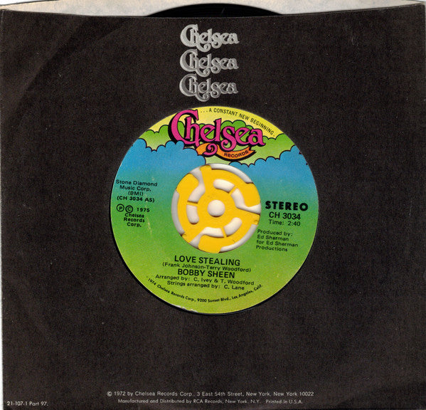 Bobby Sheen : Love Stealing / Come On And Love Me (7", Single)