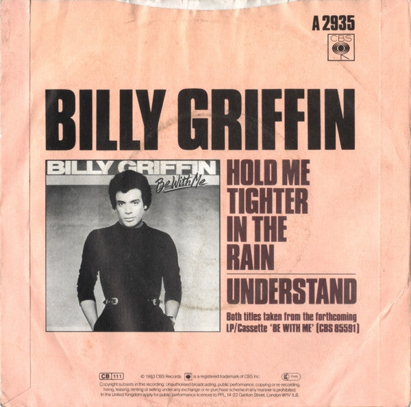 Billy Griffin : Hold Me Tighter In The Rain (7", Single, Inj)