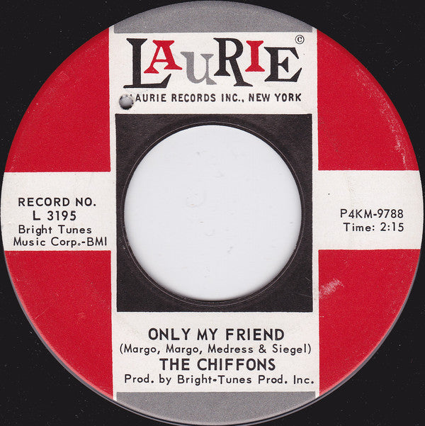 The Chiffons : A Love So Fine / Only My Friend (7", Single, Ind)