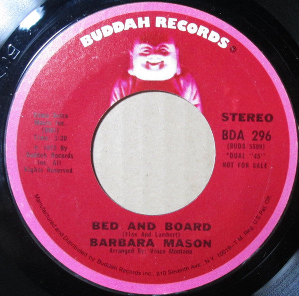 Barbara Mason : Bed And Board (7", Mono, Promo)