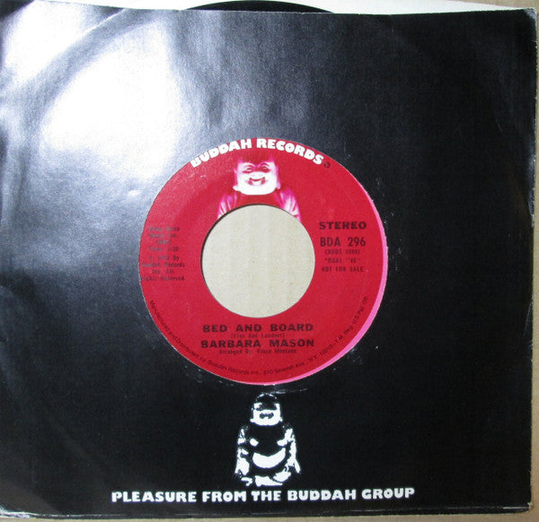 Barbara Mason : Bed And Board (7", Mono, Promo)