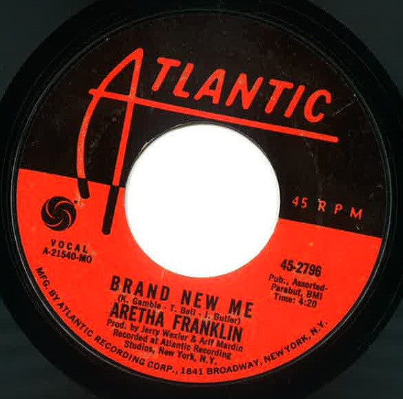 Aretha Franklin : Bridge Over Troubled Water / Brand New Me (7", Single, Mono, Styrene, MO-)