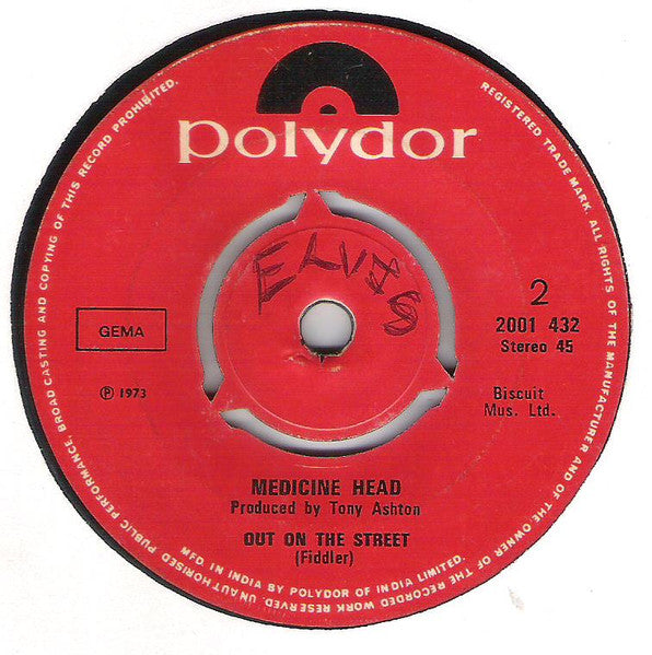 Medicine Head (2) : One & One Is One (7", Single)