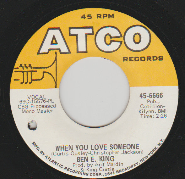 Ben E. King : Hey Little One / When You Love Someone (7", Mono)