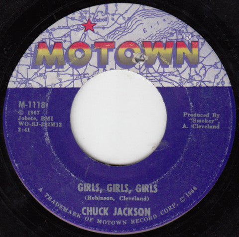 Chuck Jackson : (You Can't Let The Boy Overpower) The Man In You / Girls, Girls, Girls (7", Single, Mono)