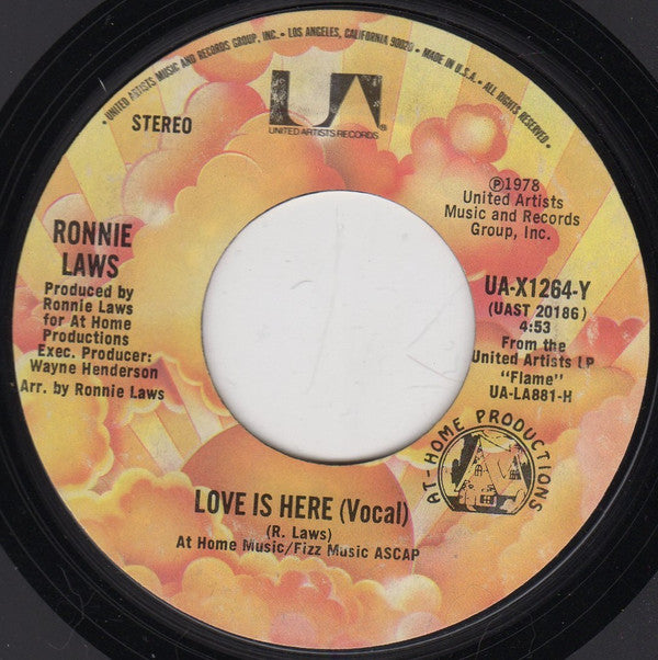 Ronnie Laws : Love Is Here / Grace (7", Ter)