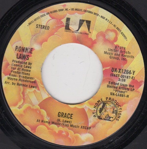 Ronnie Laws : Love Is Here / Grace (7", Ter)