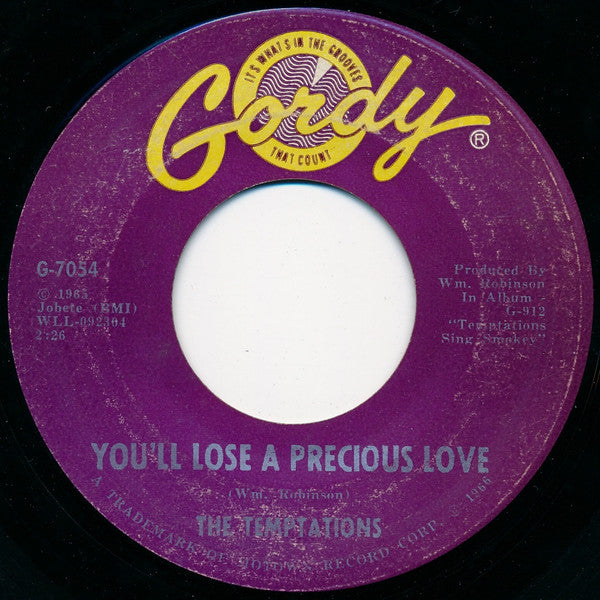 The Temptations : Ain't Too Proud To Beg (7", Single)
