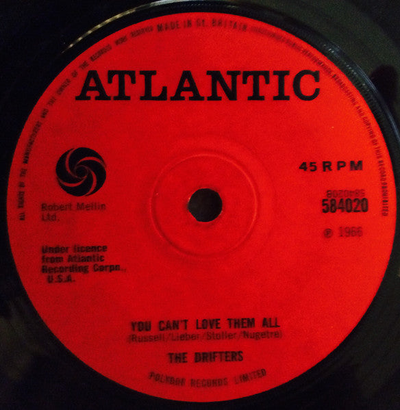 The Drifters : Up In The Streets Of Harlem (7", Single, Sol)
