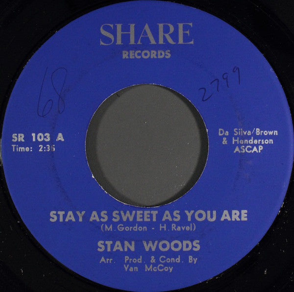 Stan Woods : Stay As Sweet As You Are (7")