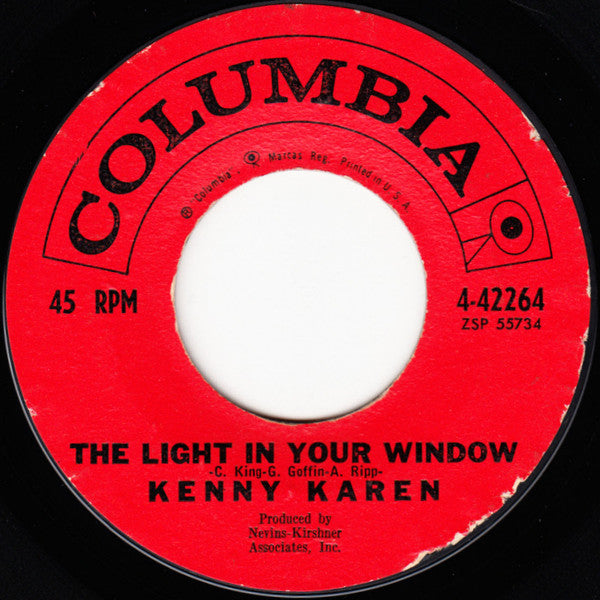 Kenny Karen : Susie Forgive Me / The Light In Your Window (7", Single)