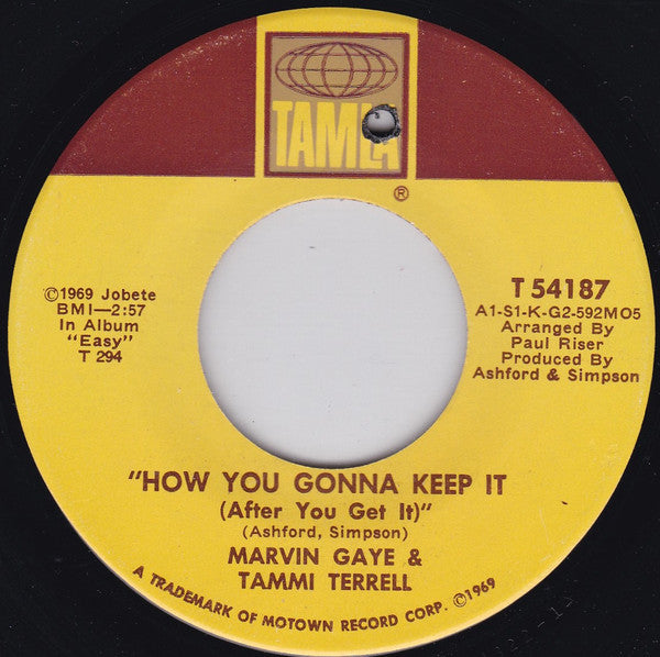 Marvin Gaye & Tammi Terrell : What You Gave Me (7", Single)