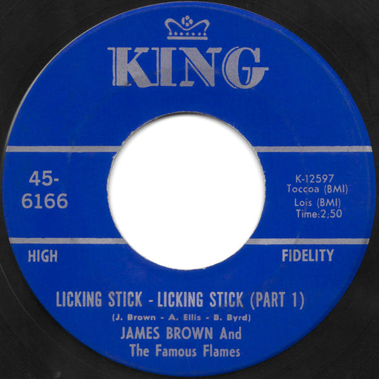 James Brown & The Famous Flames : Licking Stick - Licking Stick (7", Single, Ind)