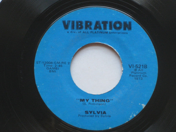 Sylvia Robinson : Pillow Talk (7", Mono, Sty)