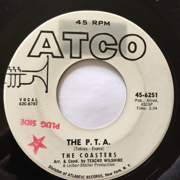 The Coasters : Bull Tick Waltz (7", Single, Promo)