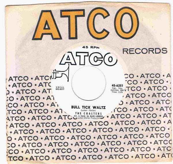 The Coasters : Bull Tick Waltz (7", Single, Promo)