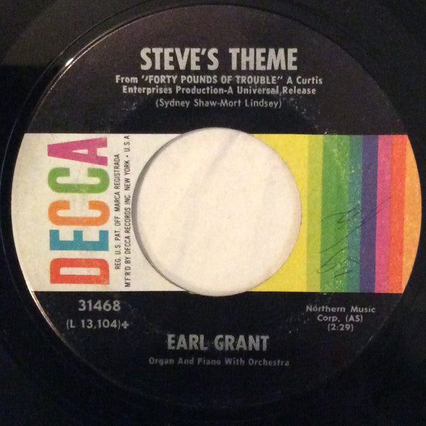 Earl Grant : Yes Sirree!! / Steve's Theme (7", Single, Glo)