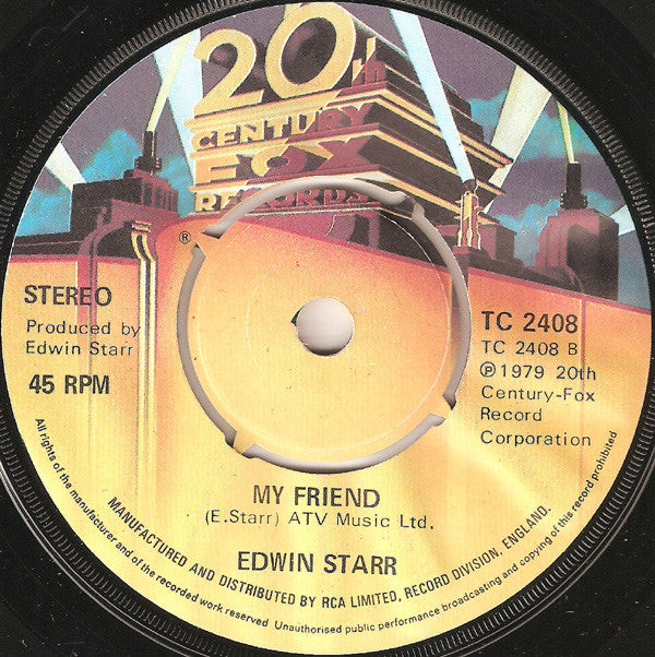 Edwin Starr : H.A.P.P.Y. Radio (7", Single)