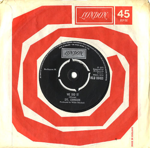 Syl Johnson : We Did It (7", Single)