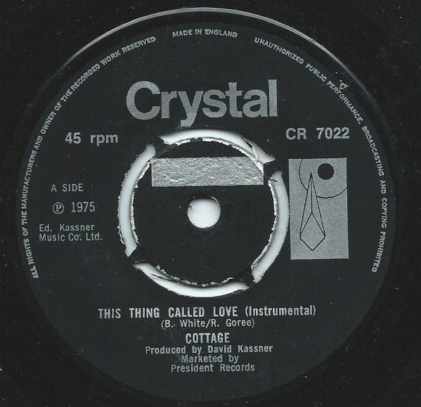 Cottage : This Thing Called Love (7", Single)